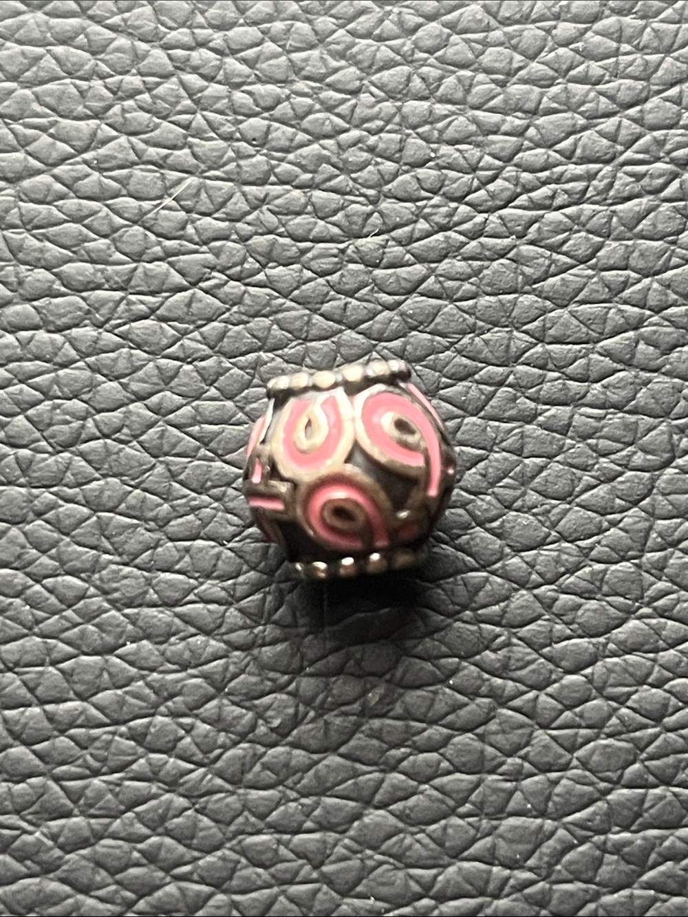 Pandora Pink Enamel Silver-Tone Bead Charm
